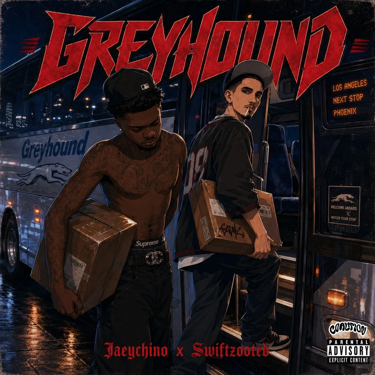 Jaeychino x Swiftzooted Greyhound video artwork