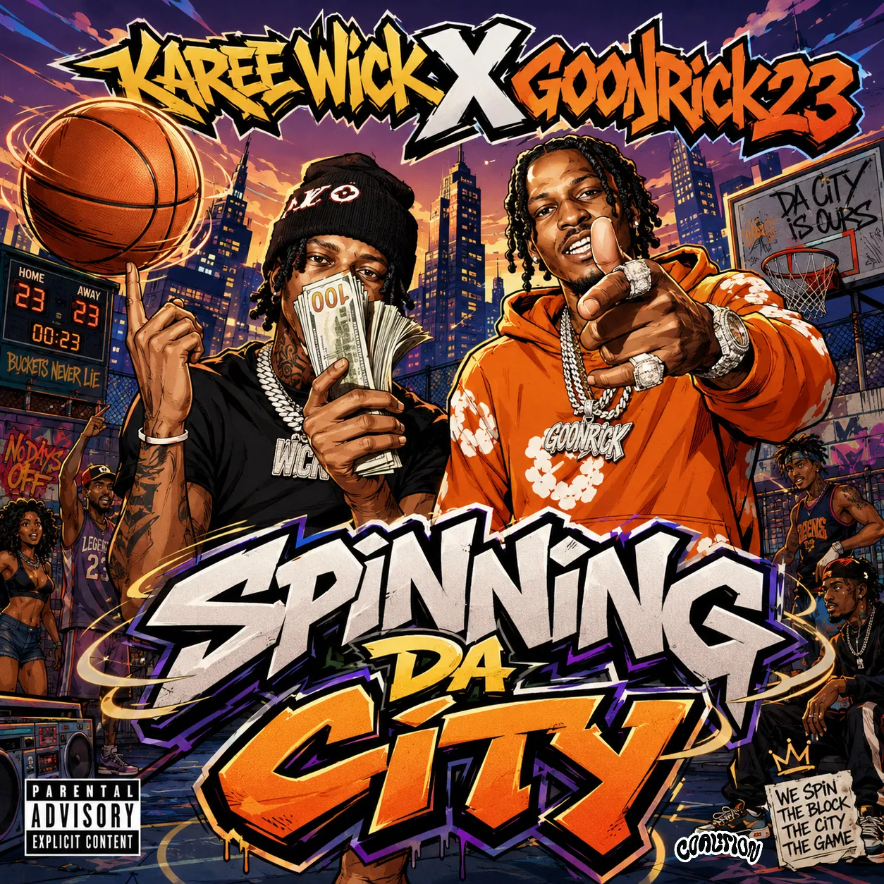 Karee Wick Spinning Da City video artwork